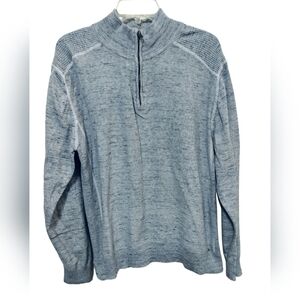 (M208) J.B Holt The Jefferson Quarter Zip Gray Pullover Sweater Size XL